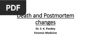 Death and Postmortem changes (Presentation)