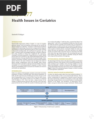 Health Issues in Geriatrics (Article)