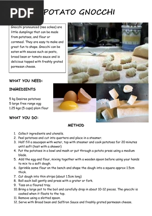 Potato Gnocchi