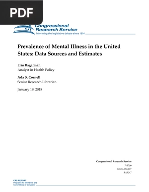 Prevalence of Mental Illness in the United States Data Sources and Estimates
