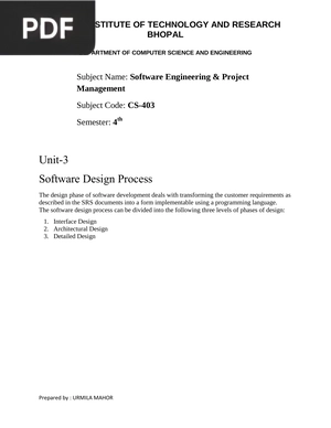 Software Design Process