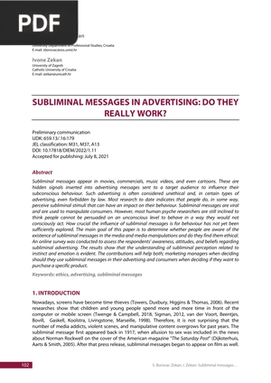 Subliminal Messages in Advertising: Do They Really Work?