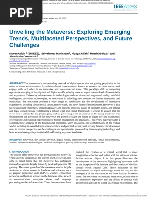 Unveiling the Metaverse: Exploring Emerging Trends, Multifaceted Perspectives, and Future Challenges