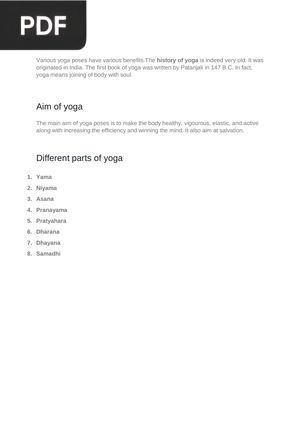 Yoga Poses