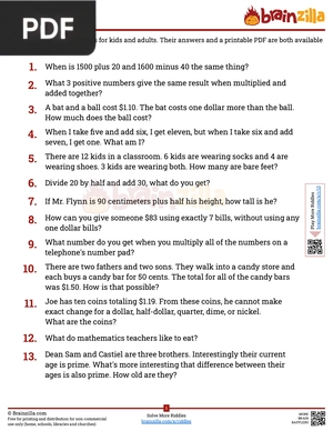 Math Riddles