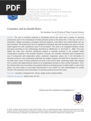 Cosmetics and its Health Risks (Article)