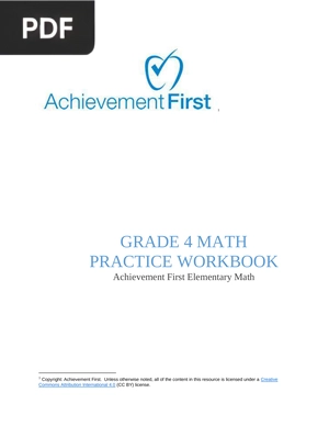 Grade 4 math. Practice workbook