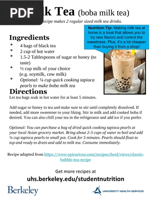 Milk Tea (Article)
