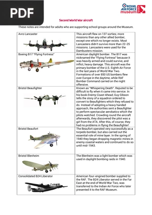 Second World War Aircraft (Article)