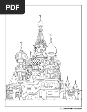 St. Basil Cathedral coloring picture