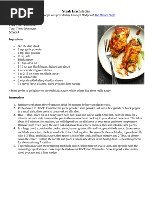 Steak Enchiladas
