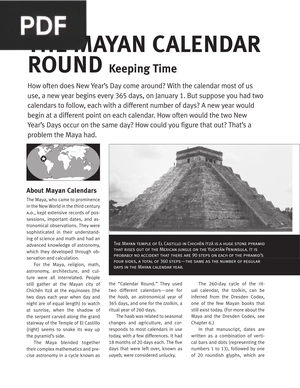 The Mayan Calendar Round Keeping Time (Article)