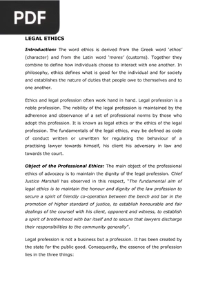 Unit-IV Legal Ethics