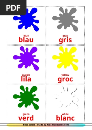 Base colors flashcards