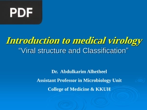 Introduction to medical virology (Presentation)