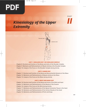 Kinesiology of the Upper Extremity