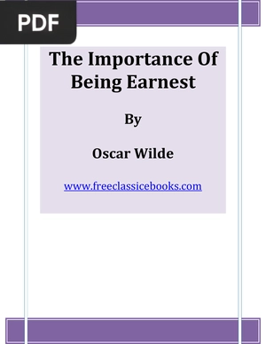 The Importance Of Being Earnest