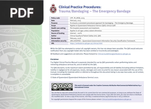 Trauma/Bandaging – The Emergency Bandage (Article)
