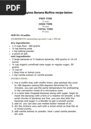 Vegan & Eggless Banana Muffins
