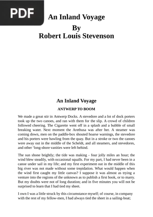 An Inland Voyage