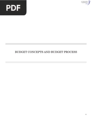 Budget Concepts and Budget Process