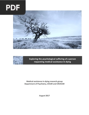 Exploring the Psychological Suffering of a Person Requesting Medical Assistance in Dying