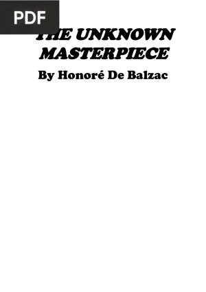 The Unknown Masterpiece