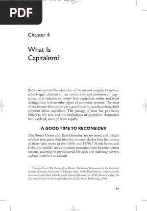 What Is Capitalism