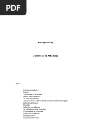 Cuentos de la Alhambra