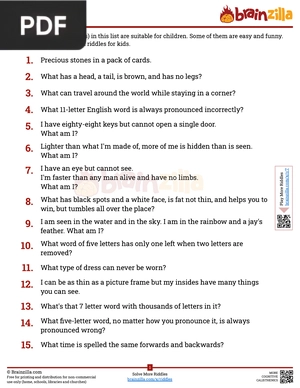 Riddles for Kids