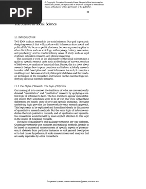 The Science in Social Science