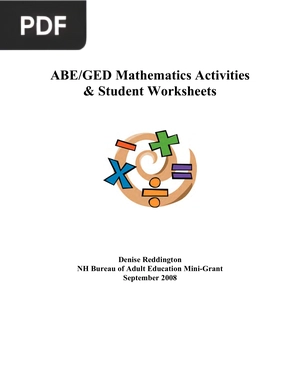 ABE/GED Mathematics Activities & Student Worksheets