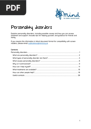 Personality disorders