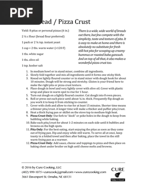 Pita Bread Pizza Crust
