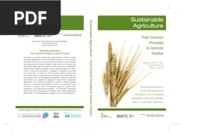 Sustainable Agriculture