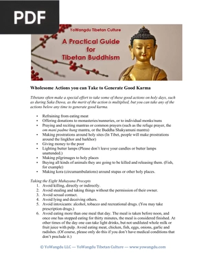 Wholesome Actions you can Take to Generate Good Karma (Article)