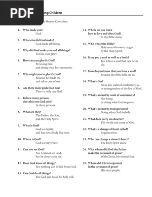 Catechism for Young Children (Article)