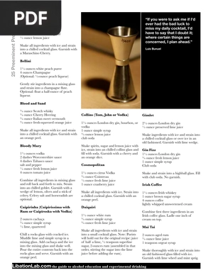 Classic Cocktails