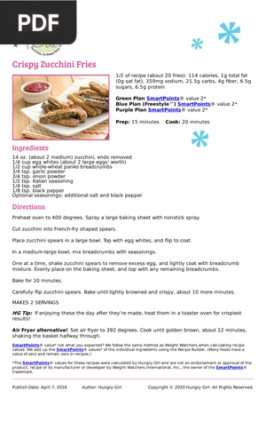 Crispy Zucchini Fries