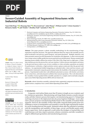Sensor-Guided Assembly of Segmented Structures with Industrial Robots
