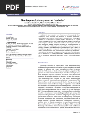 The deep evolutionary roots of ‘addiction’ (Article)