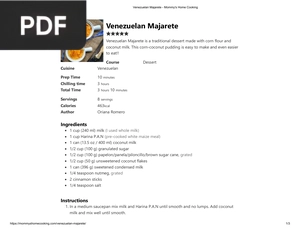 Venezuelan Majarete