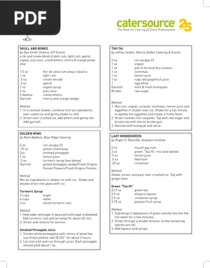 Cocktail Recipes