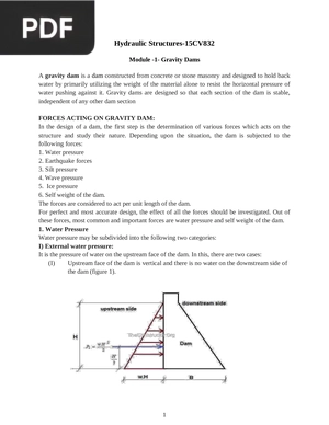 Hydraulic Structures