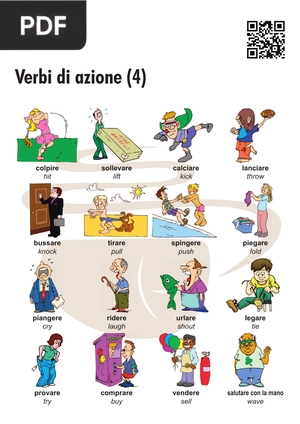 Italian Action Verbs 4