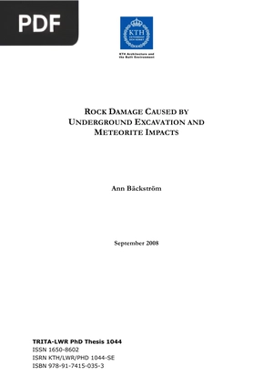 Rock Damage Caused By Underground Excavation And Meteorite Impacts