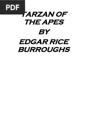 Tarzan of the Apes