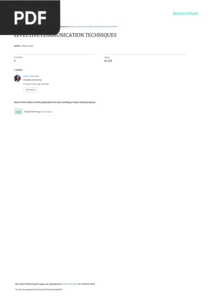 Effective communication techniques