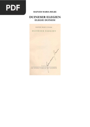 Duineser Elegien (Duino Elegies)