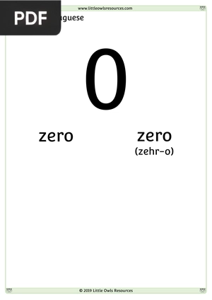 0-10 Counting Portuguese / English